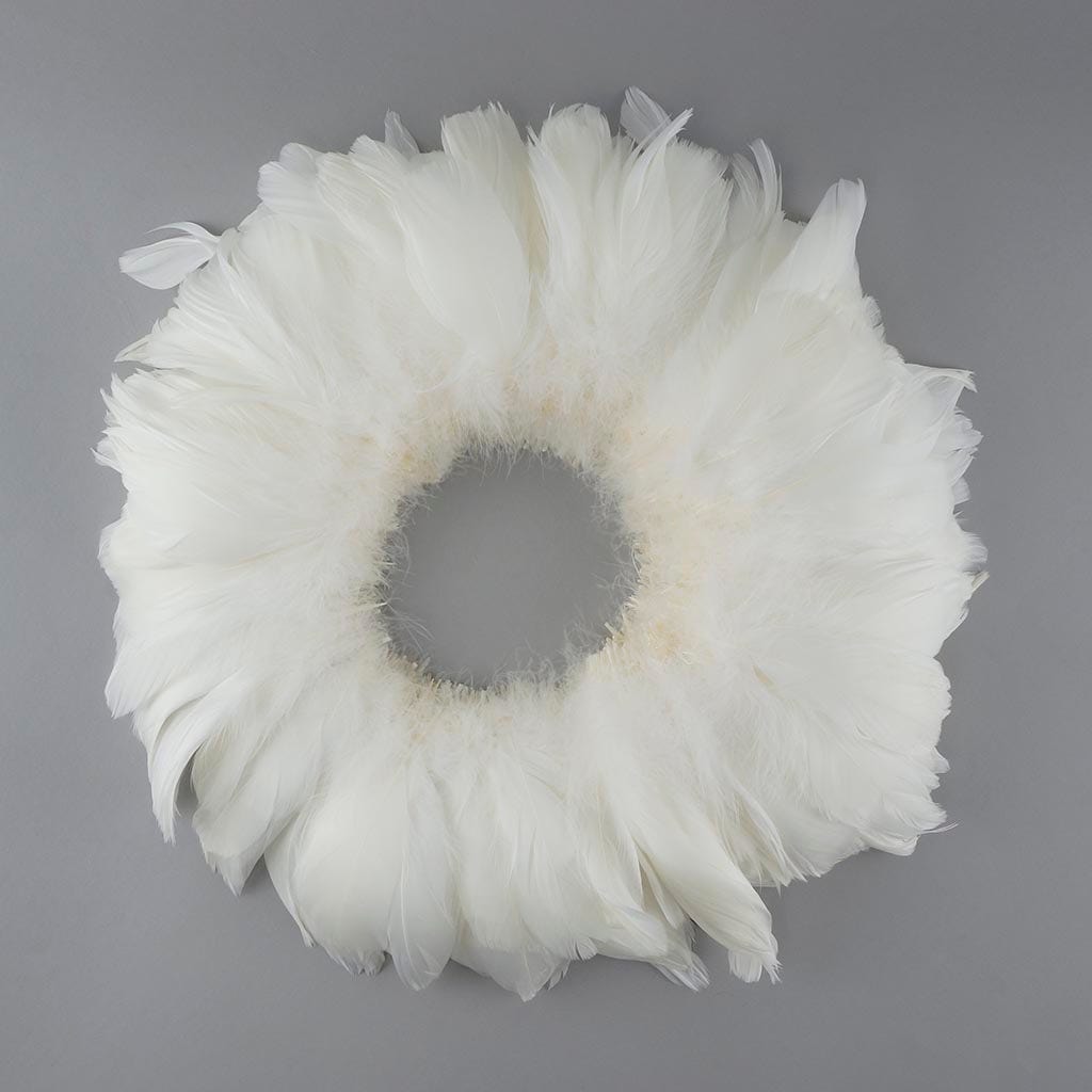 Goose Nagorie Feathers Dyed - White