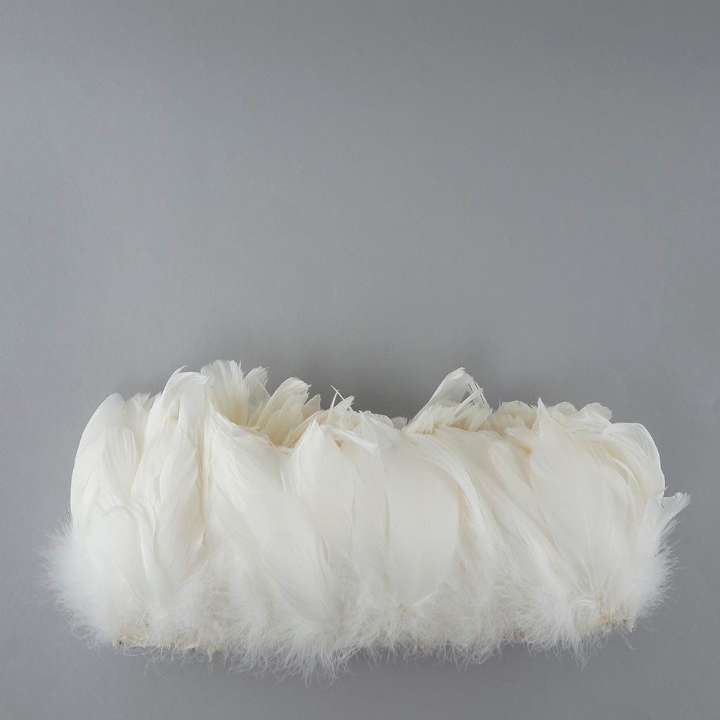 Goose Nagorie Feathers Dyed - White