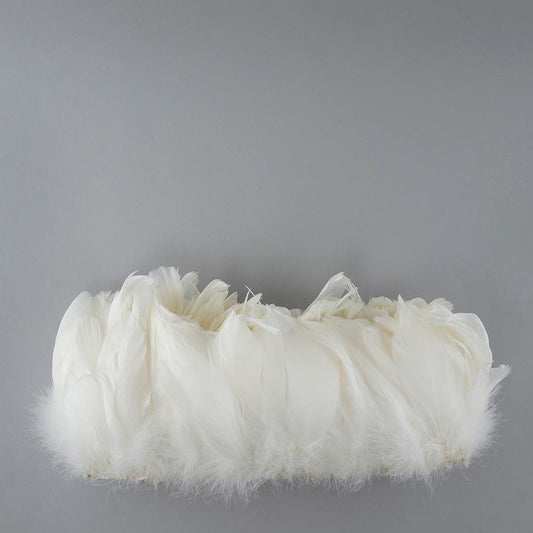 Goose Nagorie Feathers Dyed - White