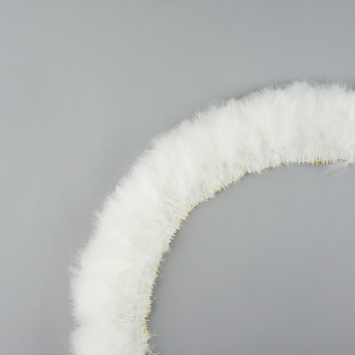 STRUNG TURKEY MARABOU BLOOD QUILL FEATHERS 3-4" - WHITE