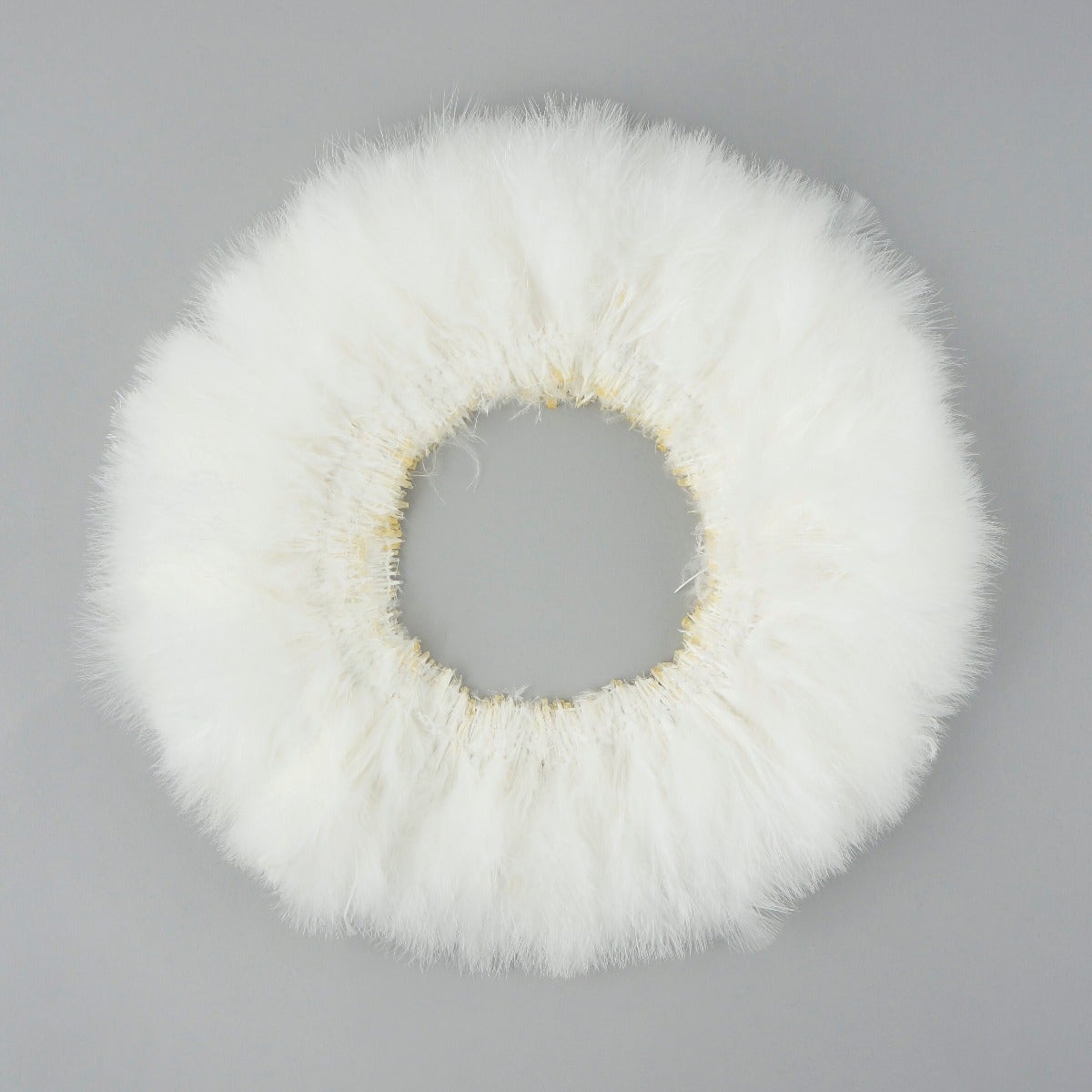 STRUNG TURKEY MARABOU BLOOD QUILL FEATHERS 3-4" - WHITE