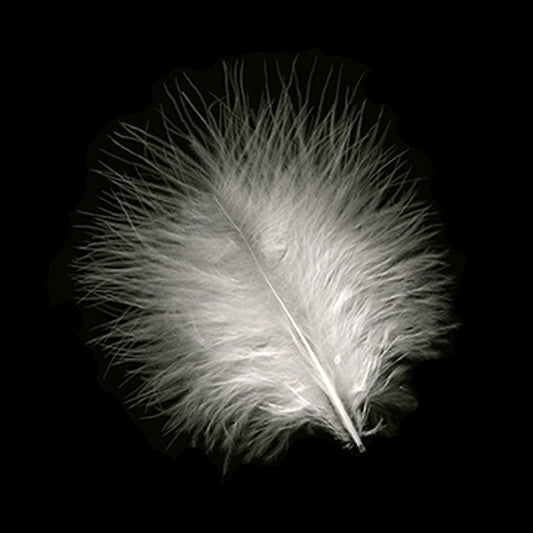 Loose Turkey Marabou Dyed - White