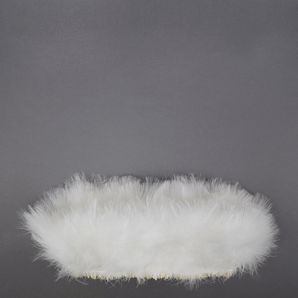 Turkey Blood-Good Quill Marabou - White
