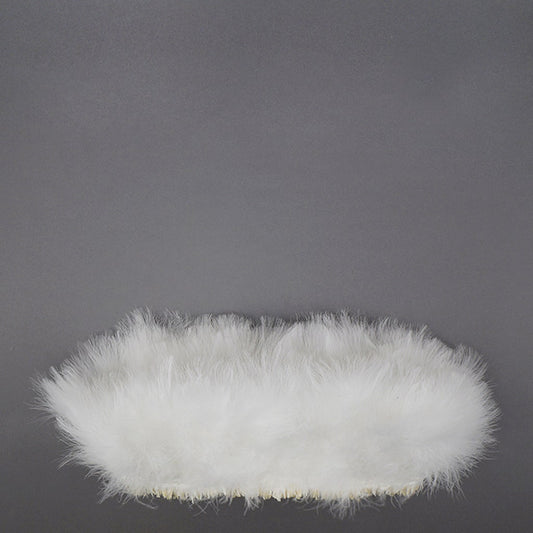 Turkey Blood-Good Quill Marabou - White