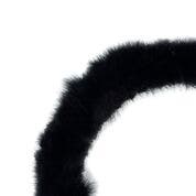 STRUNG TURKEY MARABOU BLOOD QUILL FEATHERS 4-5" - BLACK