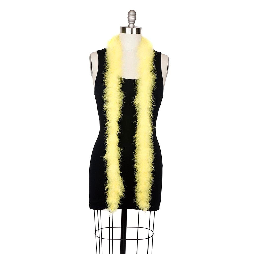 Marabou Feather Boa - Mediumweight - Flourescent Yellow