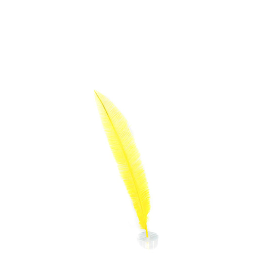 Ostrich Nandu Feathers - Fl Yellow