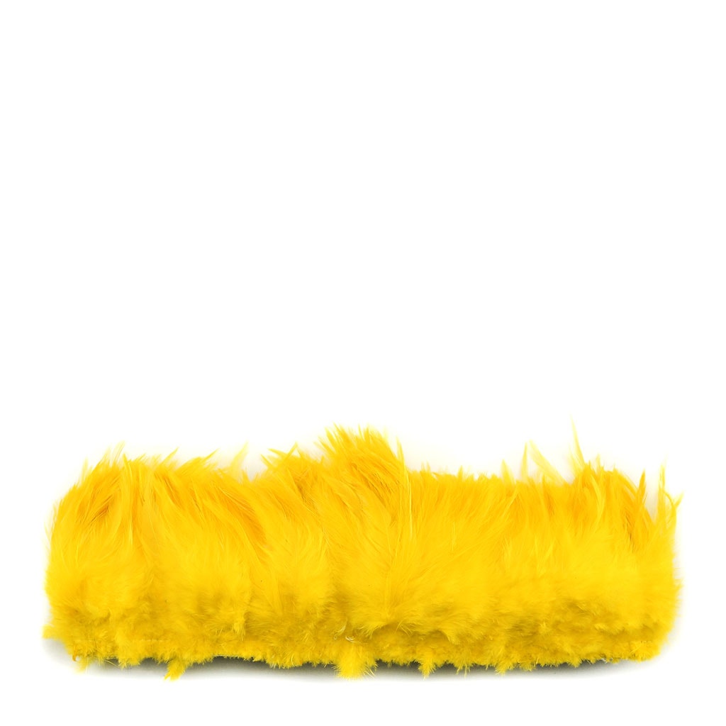 Rooster Saddles-White-Dyed - Yellow