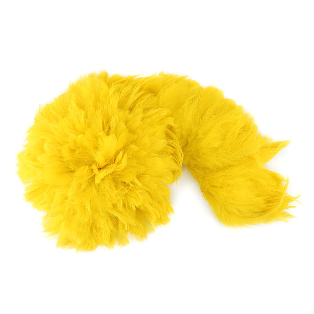 Rooster Schlappen-White-Dyed - Yellow