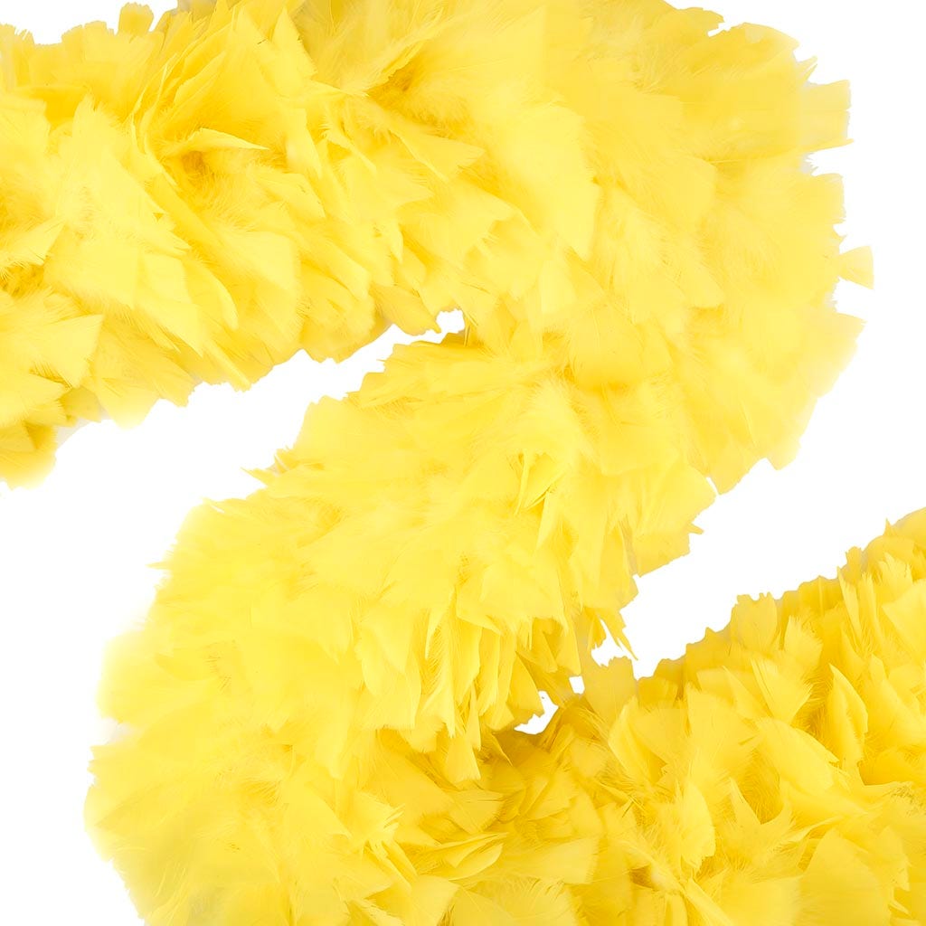 Turkey Feather Boa 8-10" - Fluorescent Yellow