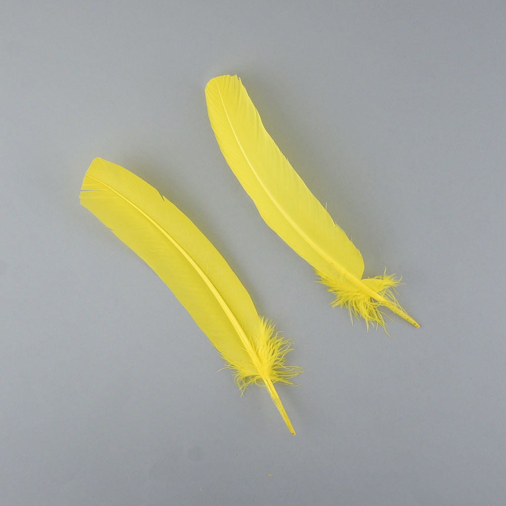 Turkey Quills by Pound - Right Wing - Florescent Yellow